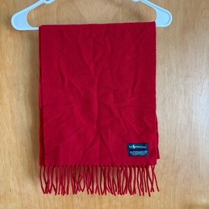 Red Polo Ralph Lauren 100% Lamb Wool Muffler / Scarf‎